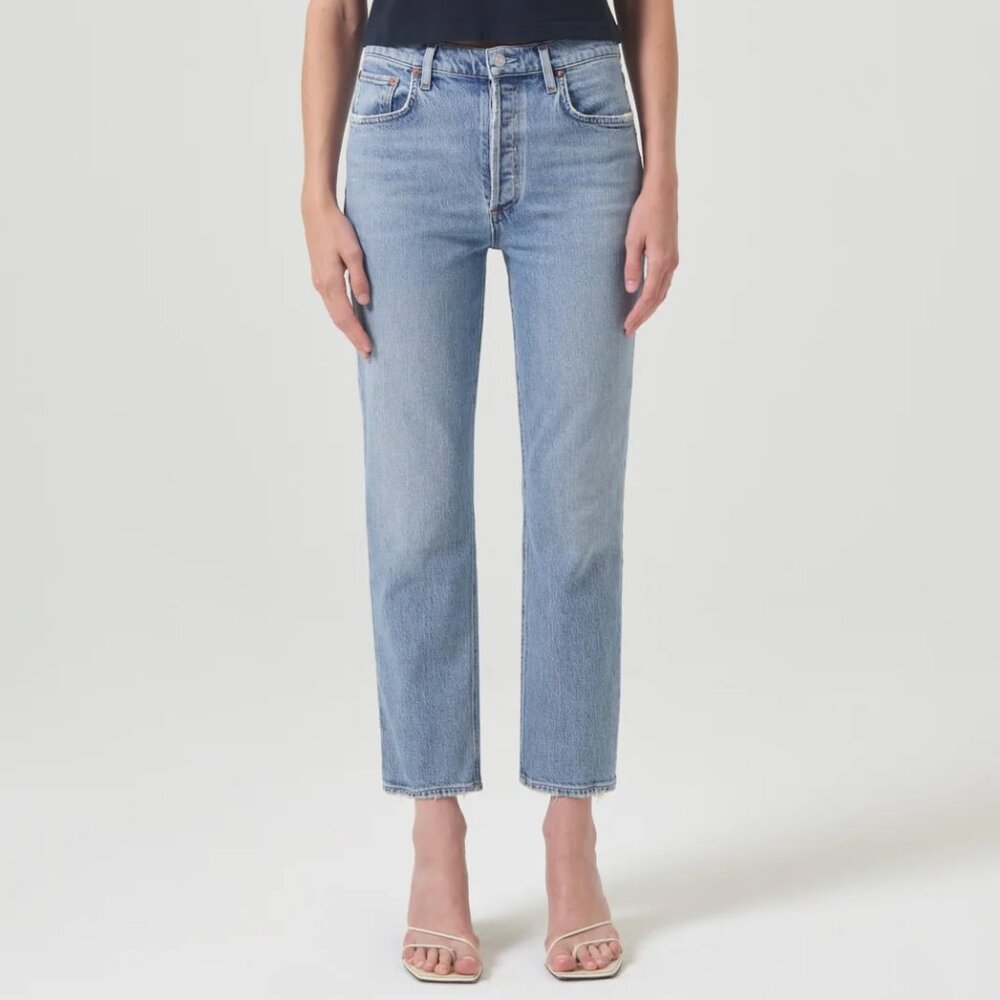 AGOLDE Riley High Rise Straight Crop